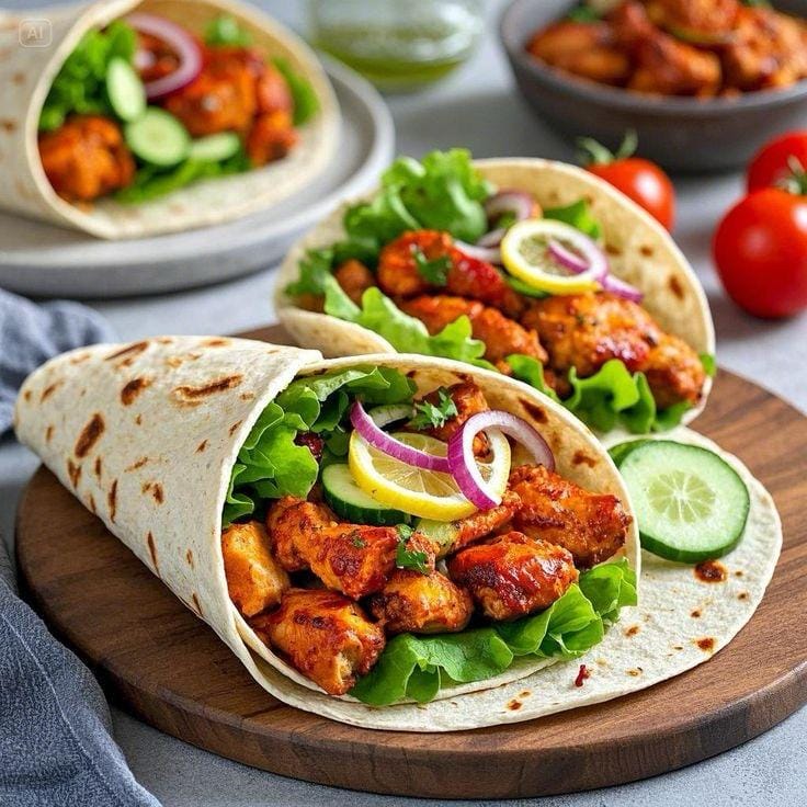 tandoori chicken wrap